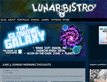 Tablet Screenshot of lunarbistro.com